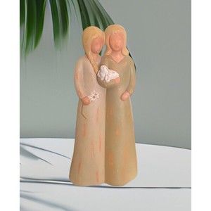 Gentle Souls Collection Friendship Figurine 2002 Flower Bunny Collectible 9.5"